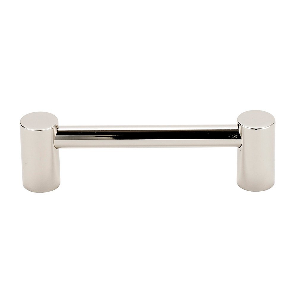 Solid Brass 3 1/2" Centers Pull in Polished Nickel