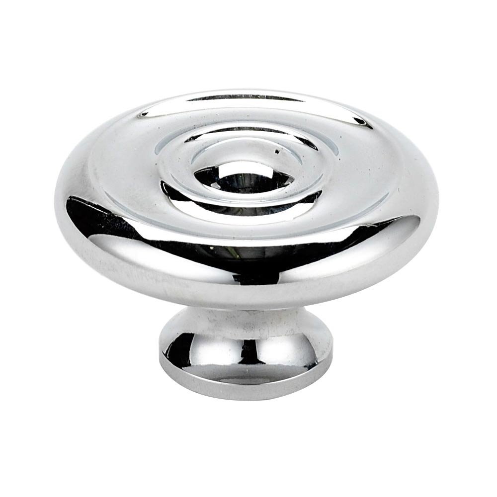 Solid Brass 1 3/4" Knob in Polished Chrome