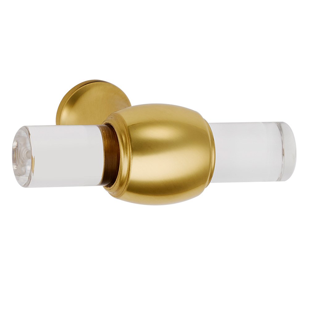 1 3/4" Long Knob in Unlacquered Brass