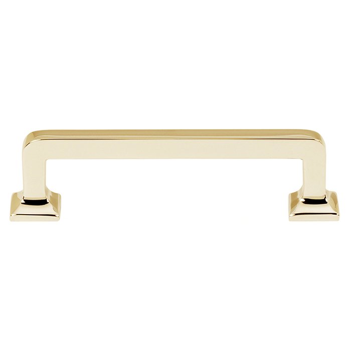 3 1/2" Centers Handle in Unlacquered Brass
