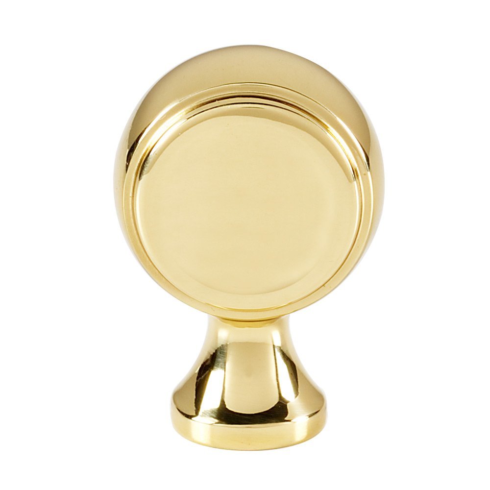 7/8" Knob in Polished Brass