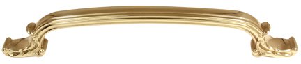 Solid Brass 12" Centers Appliance Pull in Unlacquered Brass
