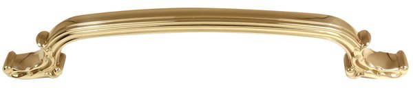 Solid Brass 18" Centers Appliance Pull in Unlacquered Brass