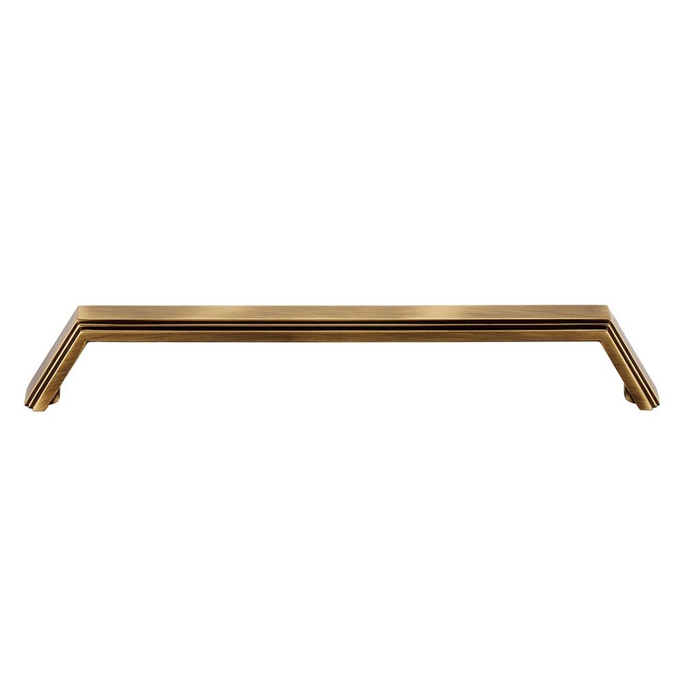 Solid Brass 12" Centers Appliance Pull in Antique English Matte