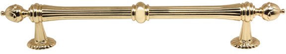 Solid Brass 8" Centers Appliance Pull in Unlacquered Brass