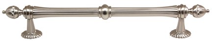Solid Brass 8" Centers Appliance Pull in Satin Nickel