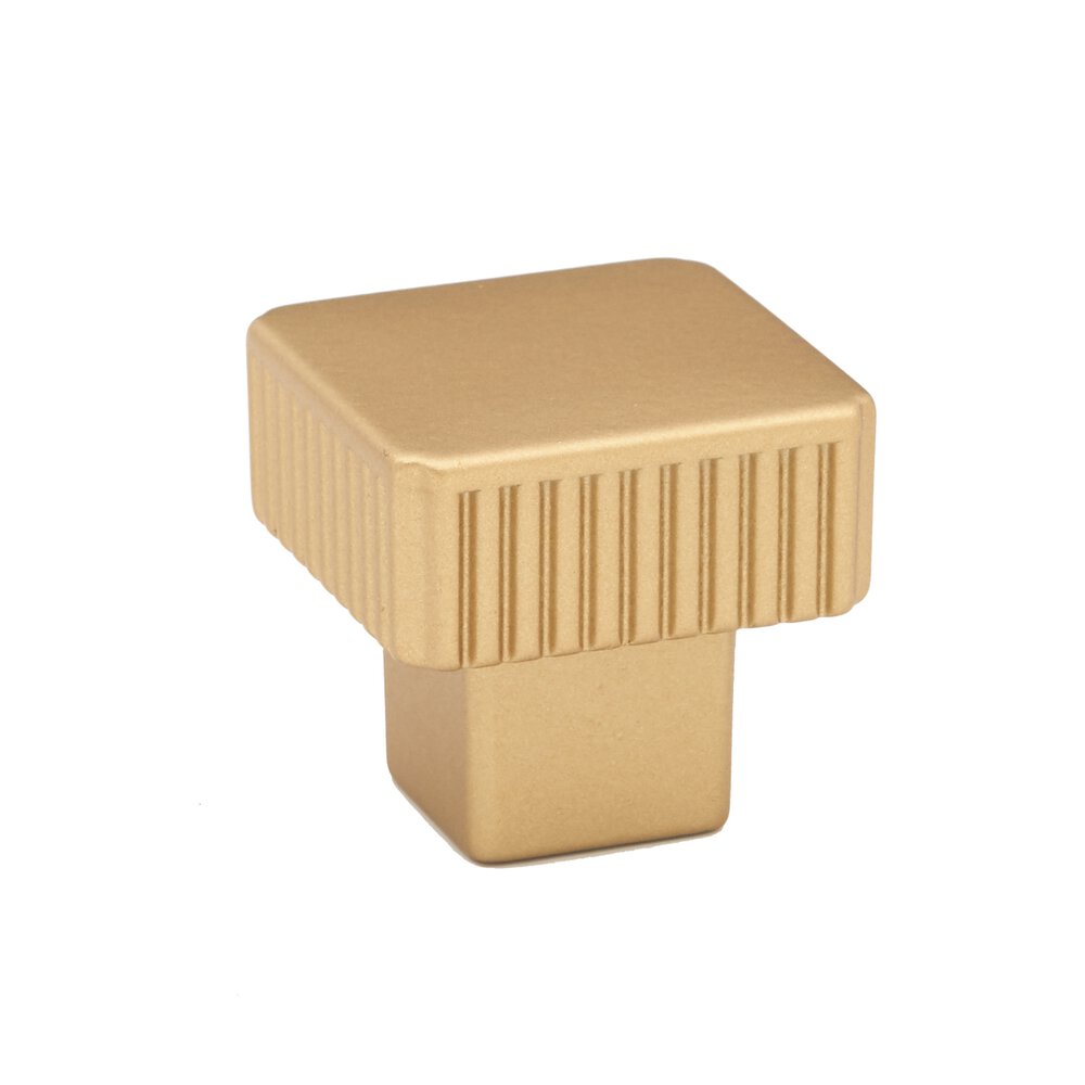 1-1/4" Square Grooved Knob In Champagne