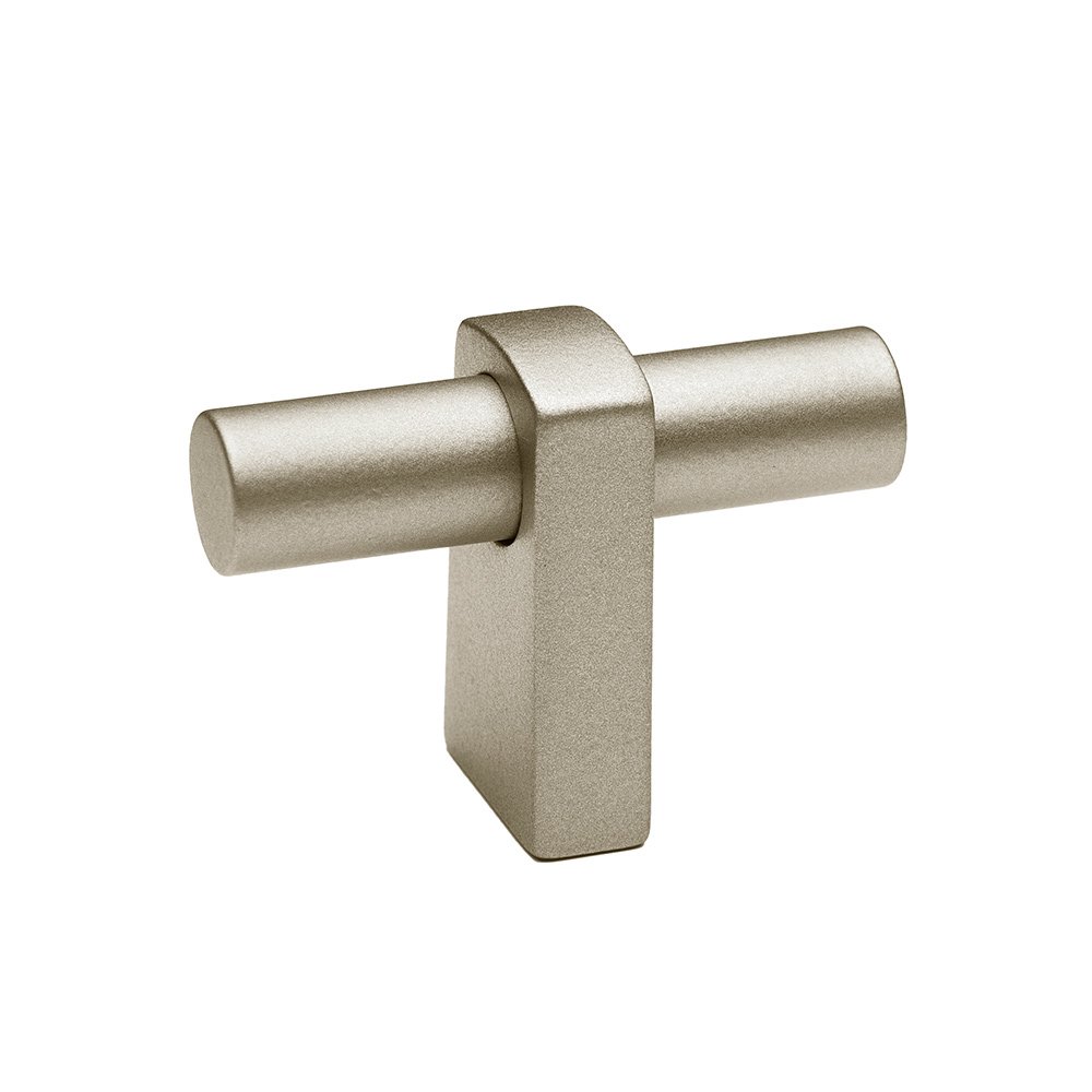 T Knob With Smooth Bar in Matte Nickel