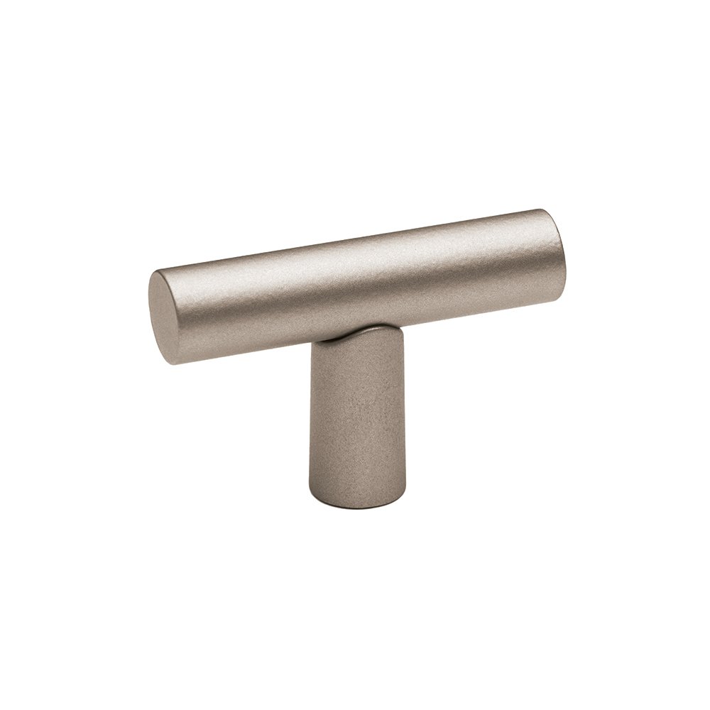 T Knob With Smooth Bar in Matte Nickel