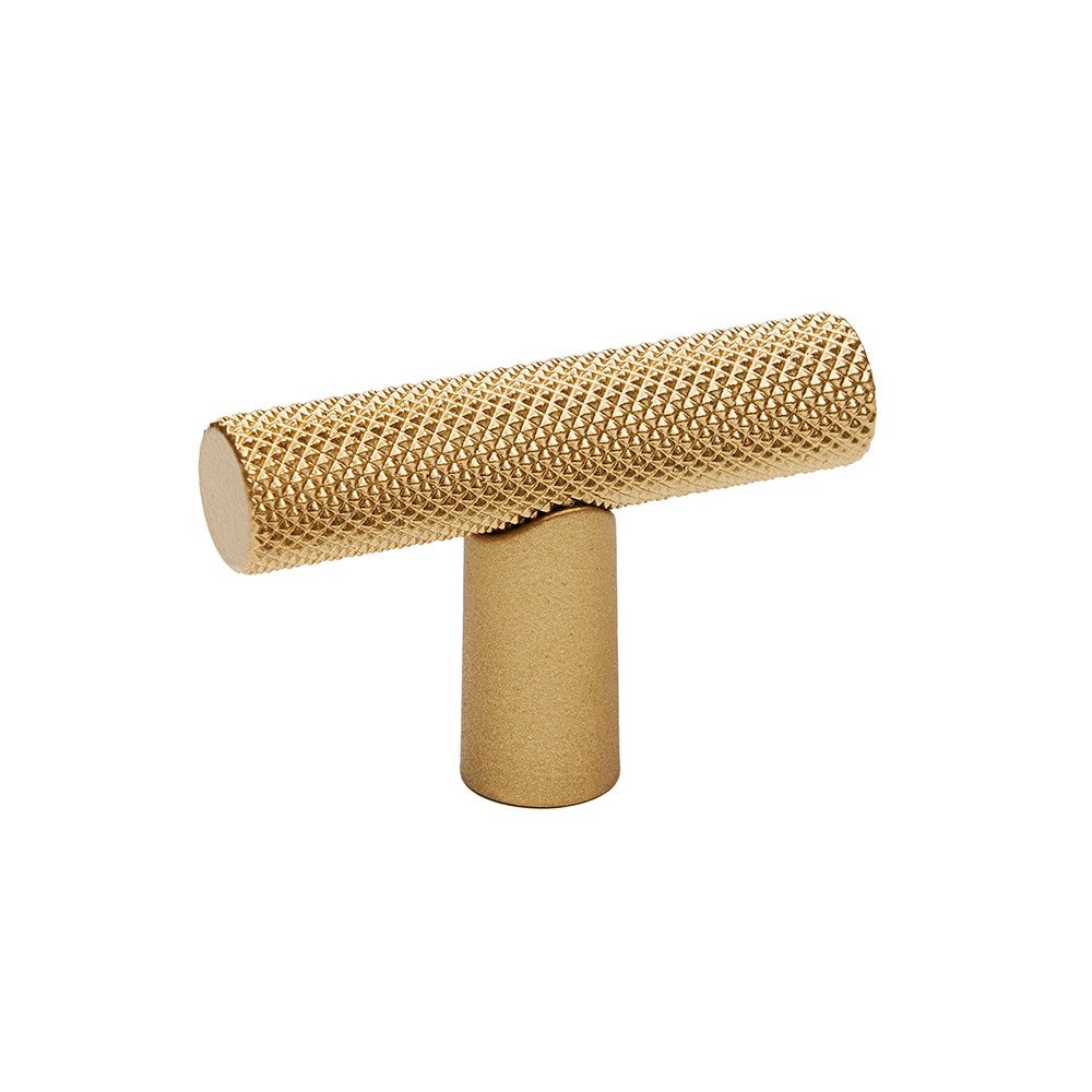 T Knob With Knurled Bar in Champagne