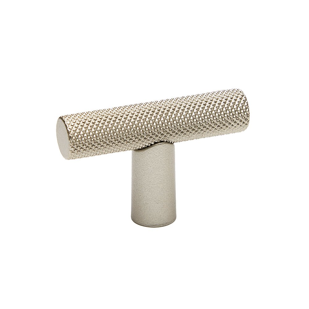 T Knob With Knurled Bar in Matte Nickel