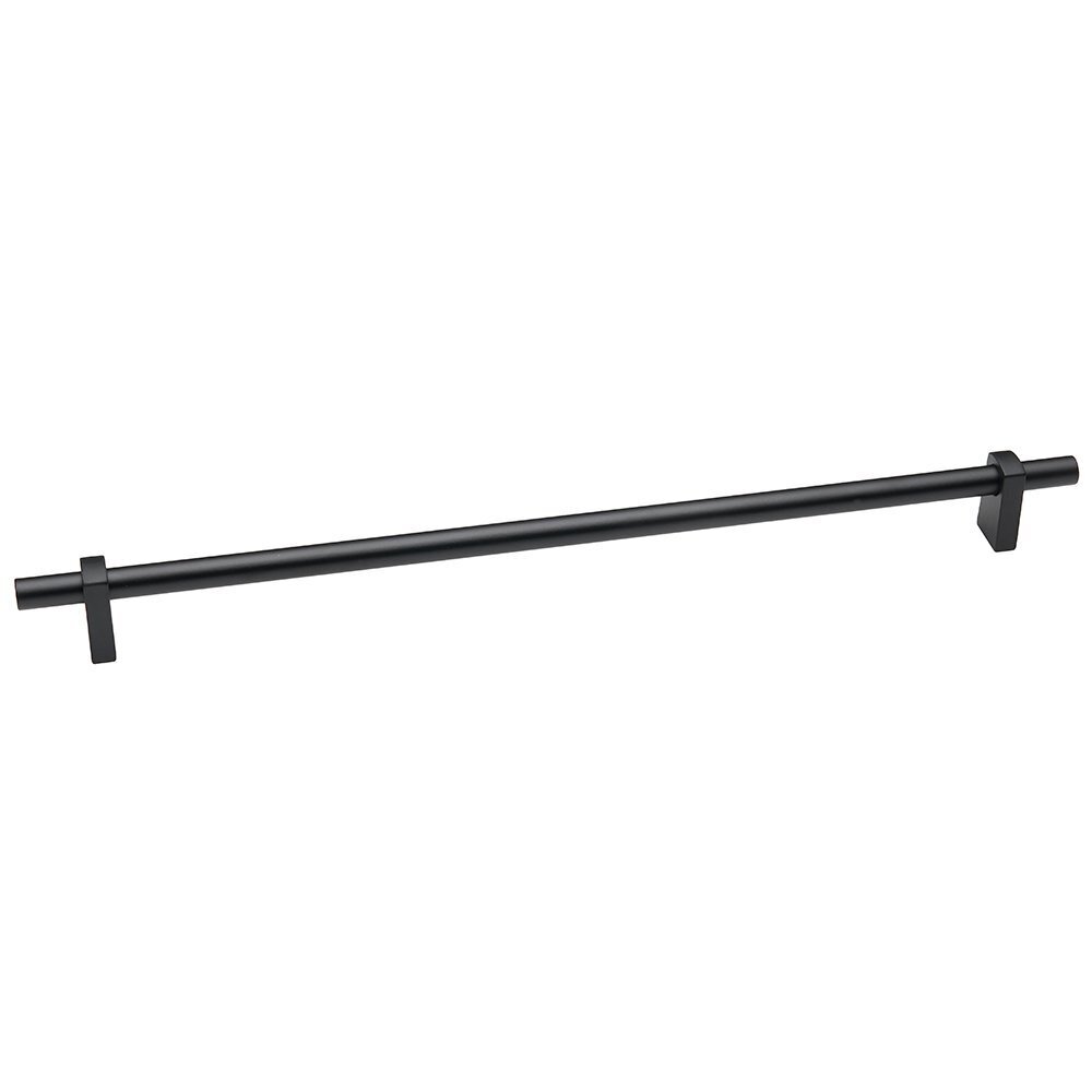12" Centers Smooth Bar Appliance Pull in Matte Black