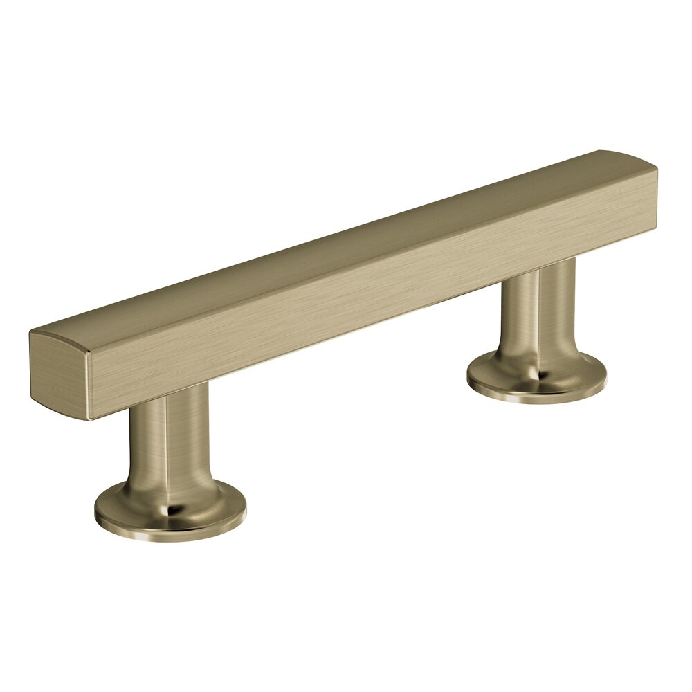 3 in (76 mm) Centers Cabinet Pull in Golden Champagne
