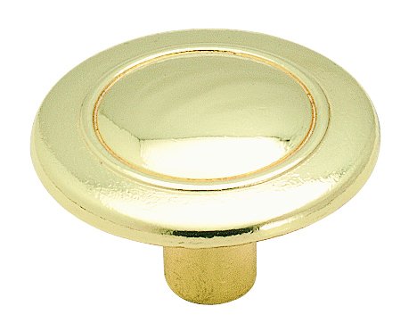 1 1/4" Diameter Allison Knob in Polished Brass