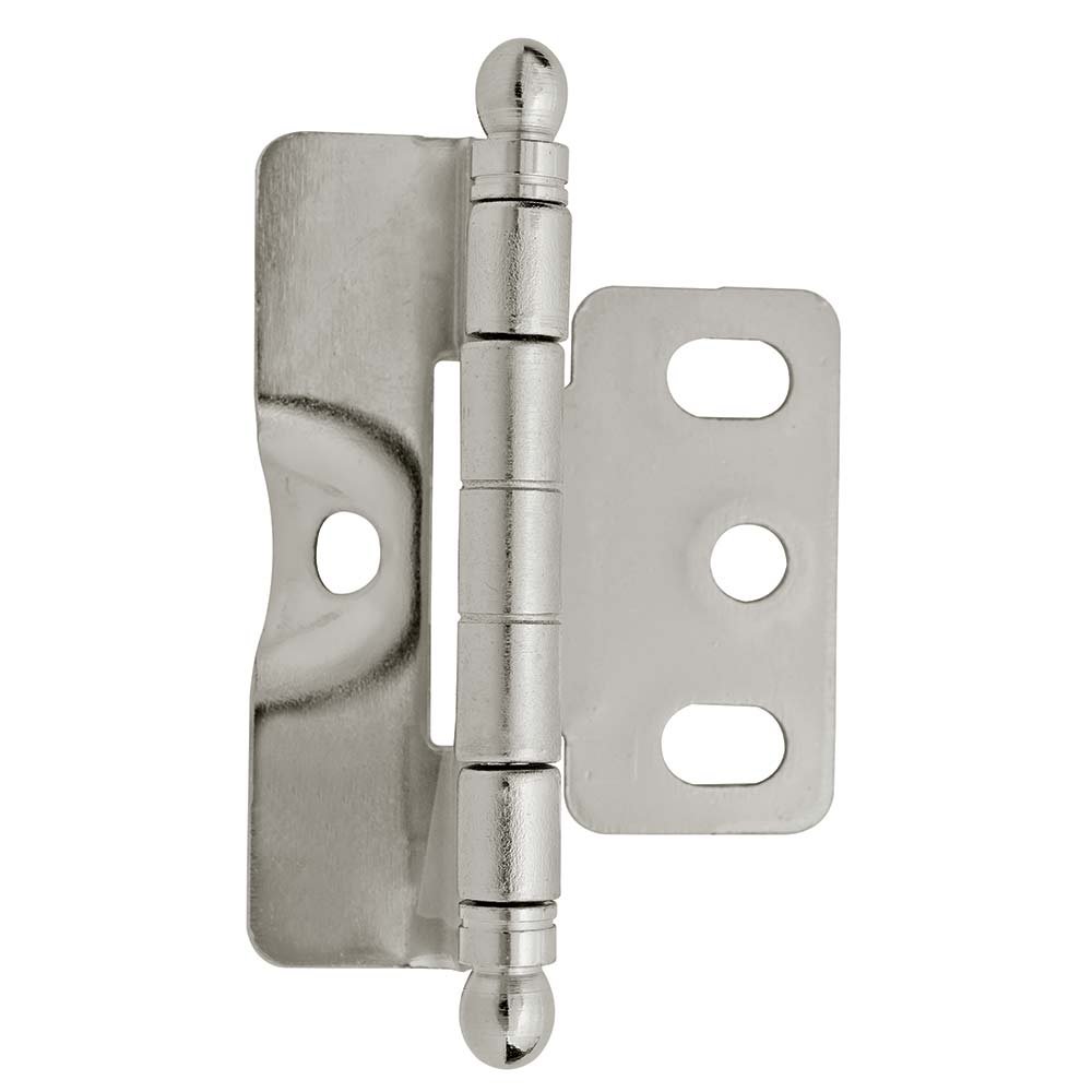 Full Inset, Full Wrap, 3/4" Door Thickness, Ball Tip (Sold Individually)- Nickel