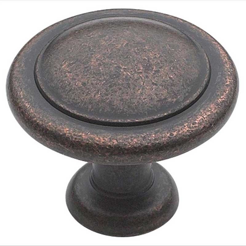 1 1/4" Diameter Knob in Rustic Bronze