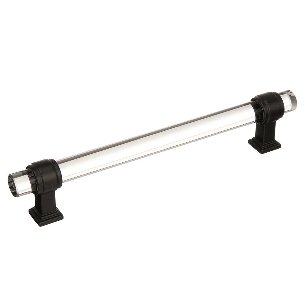 6 1/4" Centers Cabinet Pull in Clear/Black Bronze