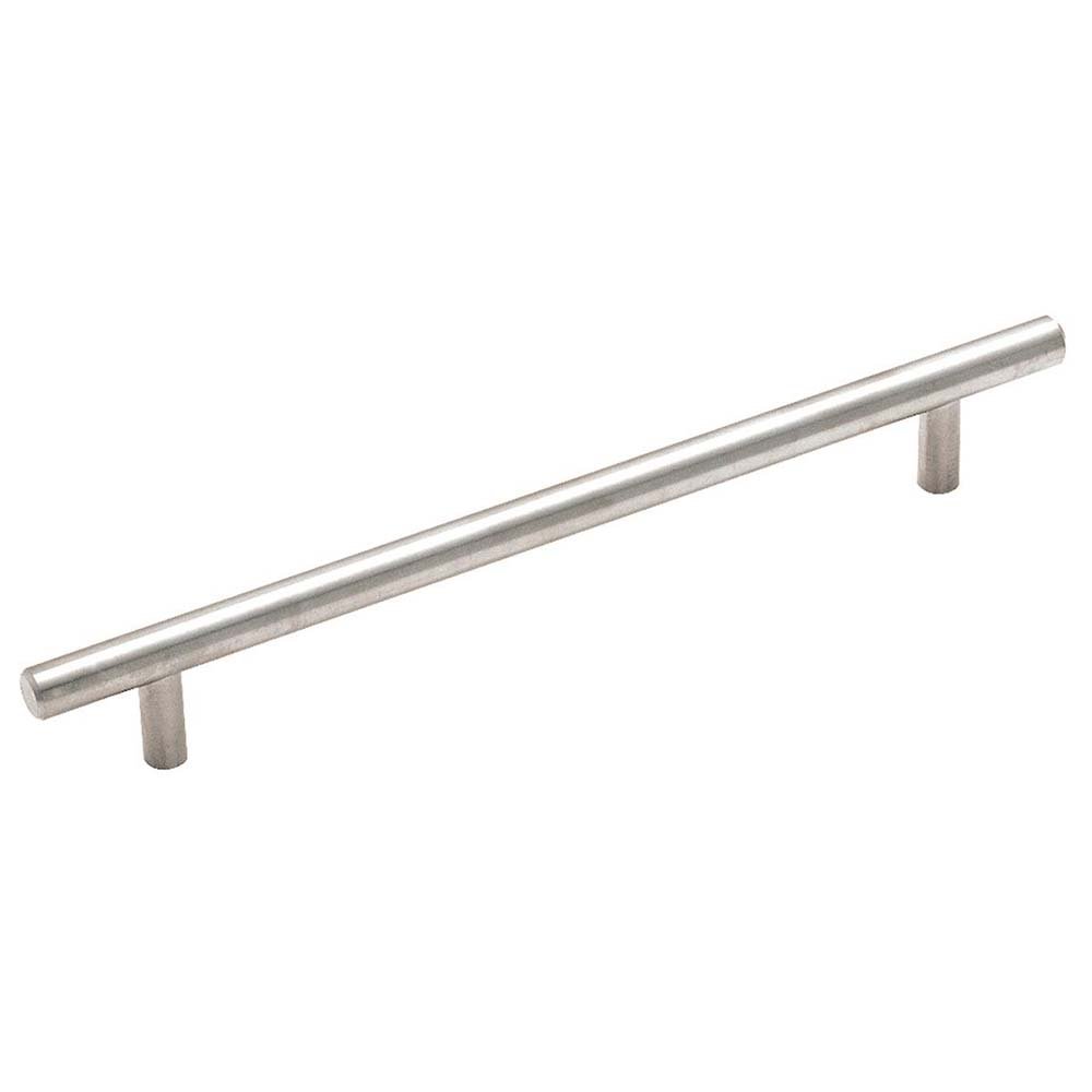 Brushed Stainless Steel Bar Pull ( 9.84" O/A ) 192mm Centers