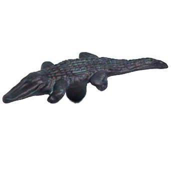 Alligator Knob in Black with Bronze Wash