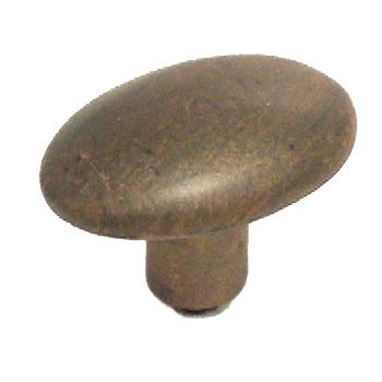 Solo Large Knob in Brushed Natural Pewter