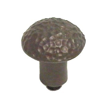 Hammersmith Small Round Knob in Pewter with Cherry Wash