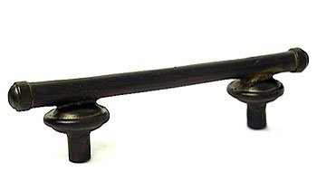 Button Pull - 5" in Antique Copper