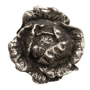 Cabbage Knob in Bronze with Copper Wash