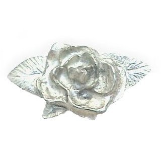Anne at Home - Small Single Rose Knob in Pewter Bright