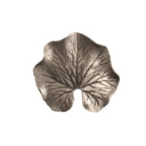 Lily Pad Knob (Large) in Brushed Natural Pewter