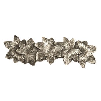 Maple Leaf Pull in Pewter Bright