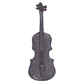 Violin Knob in Rust with Black Wash