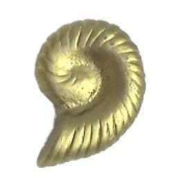 Nautilus Knob (Small Tails up-left) in Antique Gold