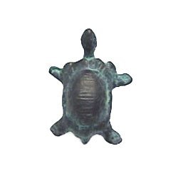 Turtle Knob (Small) in Pewter with Copper Wash