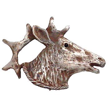 Elk Knob (Large Facing Right) in Bronze