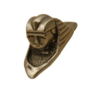 Sphinx Knob in Pewter with Cherry Wash