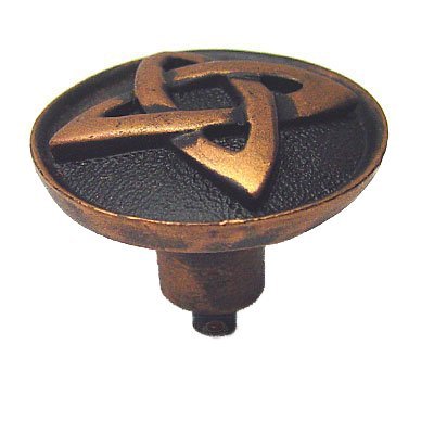 Derry Round Knob in Bronze with Black Wash
