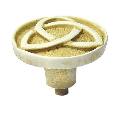 Trinity Round Knob in Brushed Natural Pewter