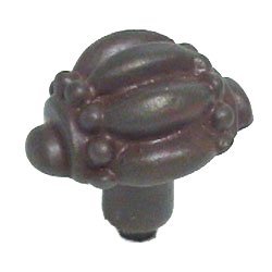 Renaissance Knob - Large in Pewter with Cherry Wash