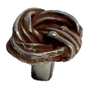 Cottage Vine Knob - 1 1/2" in Pewter with Maple Wash