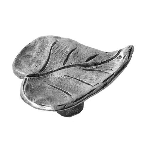 1 5/8" Leaf Knob in Pewter