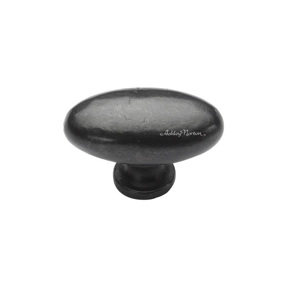 2" Long Oval (Egg) Knob in Dark Bronze