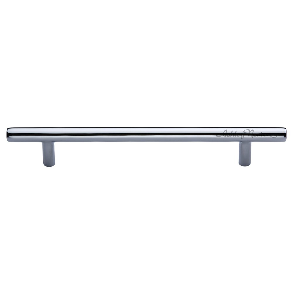 4" Centers Modern Bar Pull in Polished Chrome