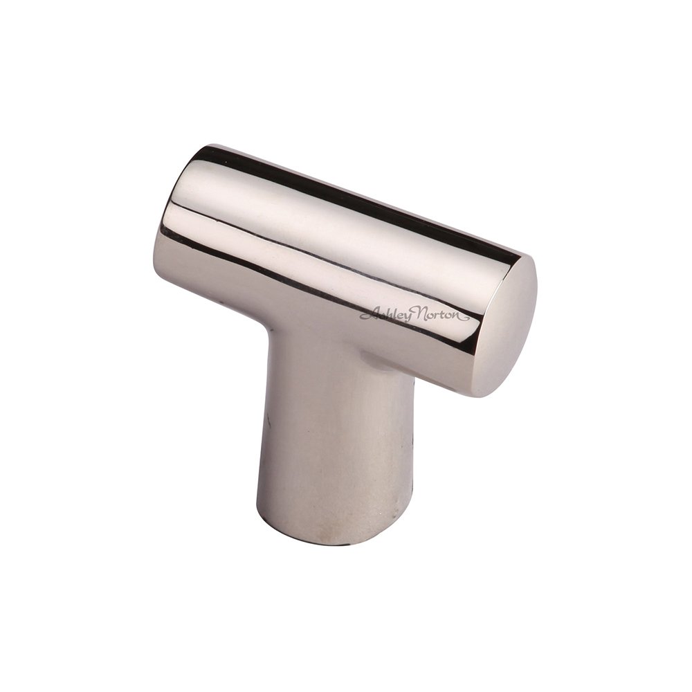 1 3/8" T Finger Pull for Cabinets in Polished Nickel