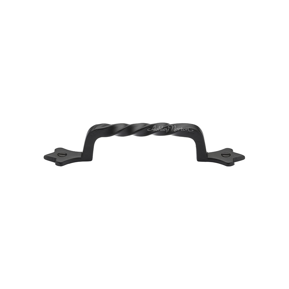 5 5/8" Long Front Mounted Twist Pull in Distressed Black