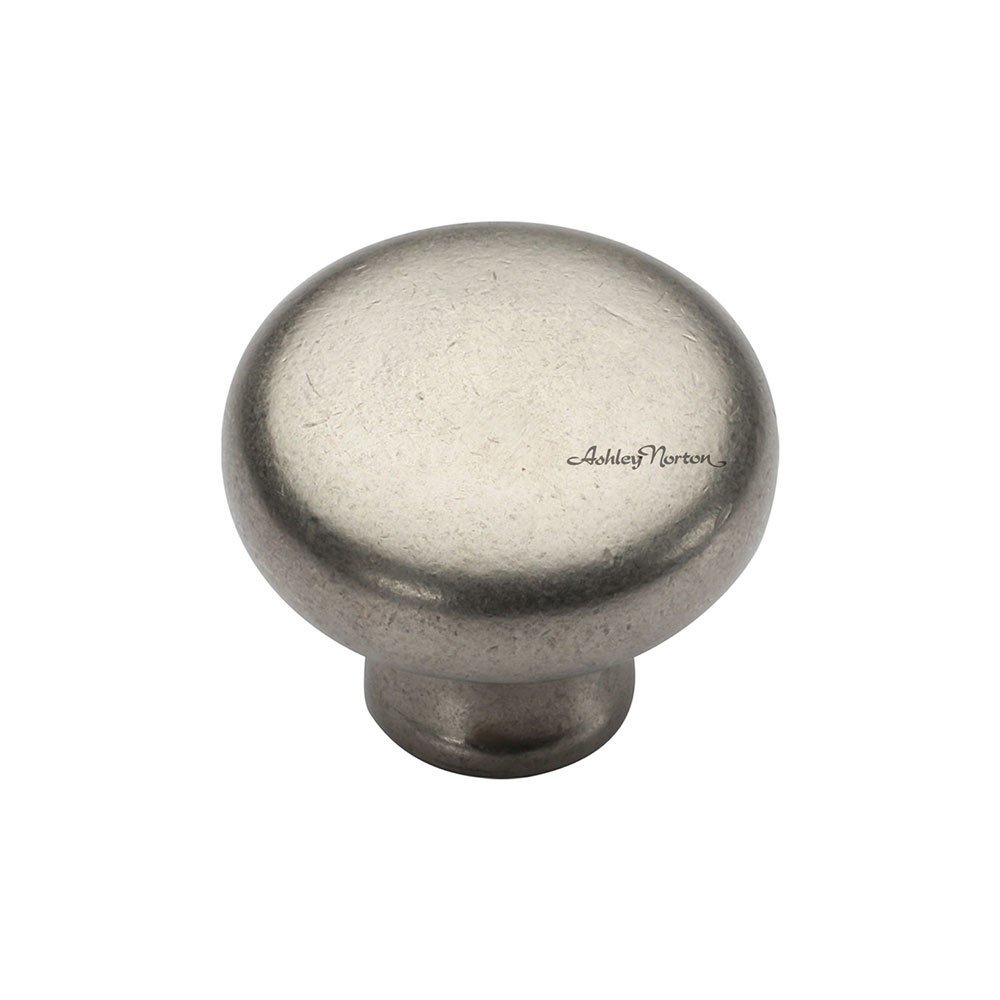 1 1/2" Round Knob in White Bronze