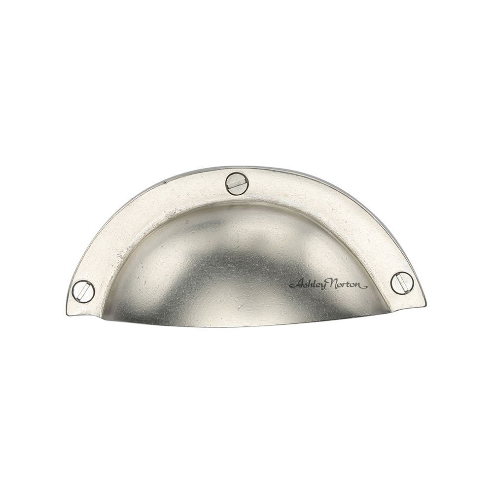 3 7/8" Long Front Mounted Cup Pull in White Bronze