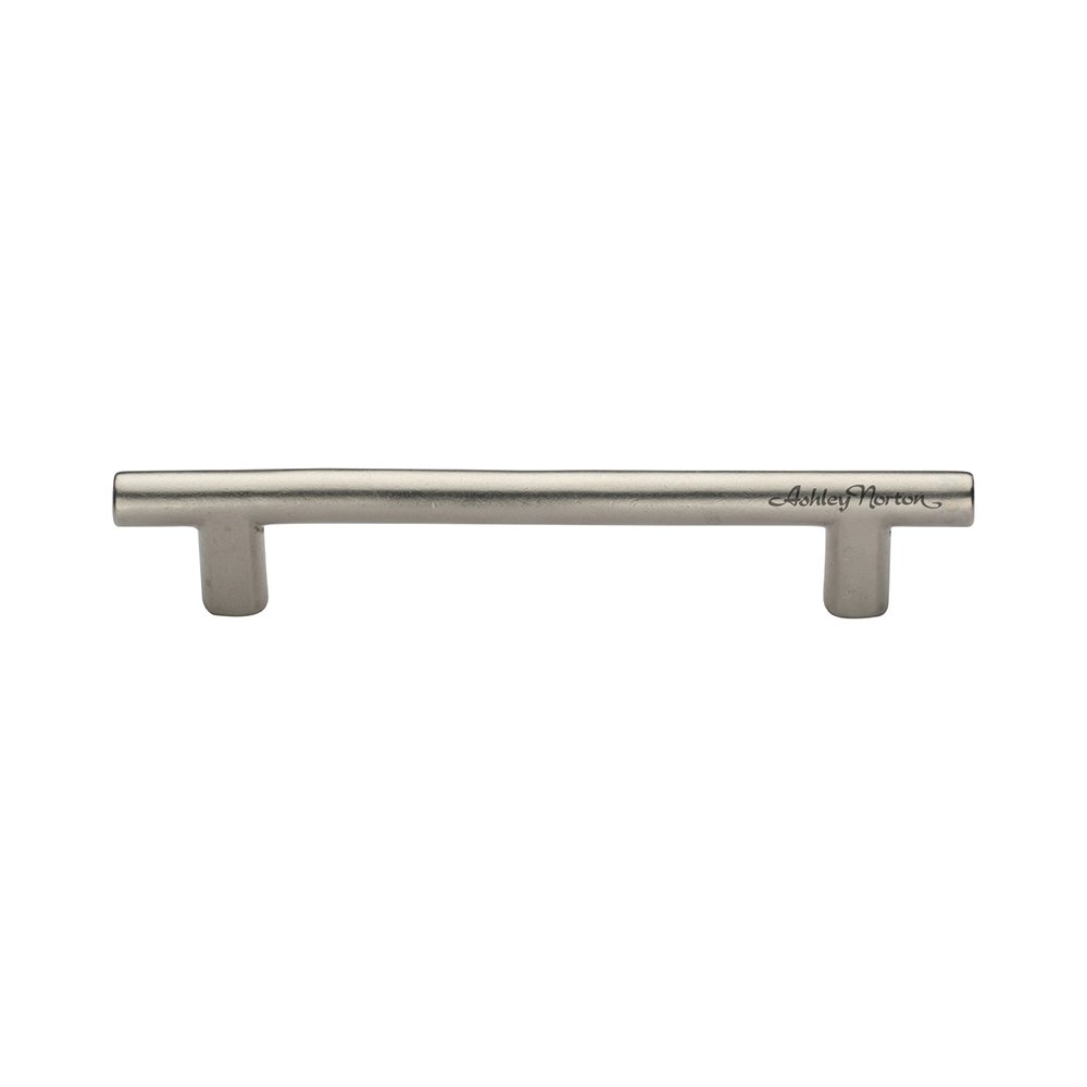 3 3/4" Centers Straight Rustic Bar Pull in White Bronze