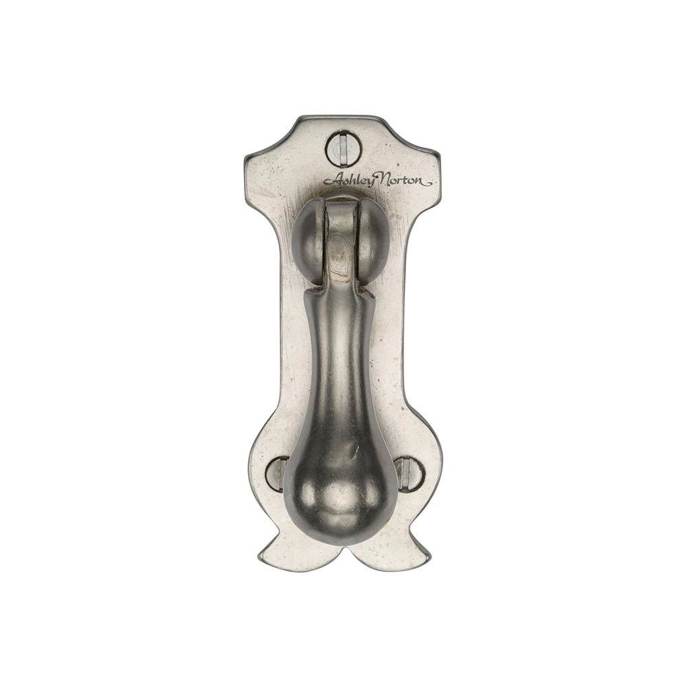 3 1/8" Long Drop Pull on Vertical Plate in White Bronze
