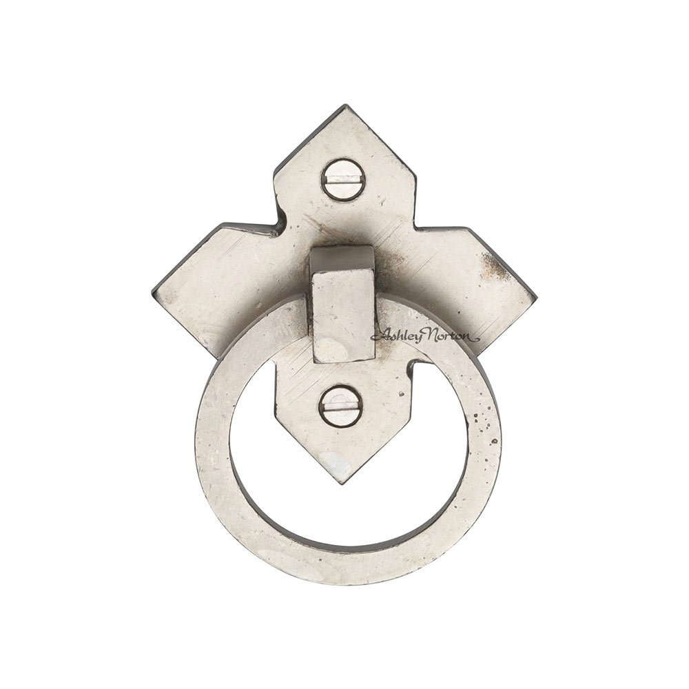 2 1/4" Long Round Ring on Diamond Plate in White Bronze