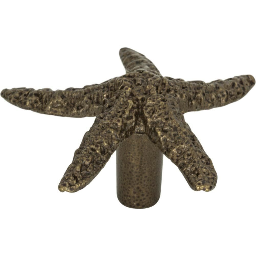 Starfish Knob in Burnished Bronze